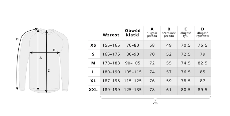 ROCDAY STAGE KOSZULKA DŁUGI RĘKAW CZARNO-SZARA