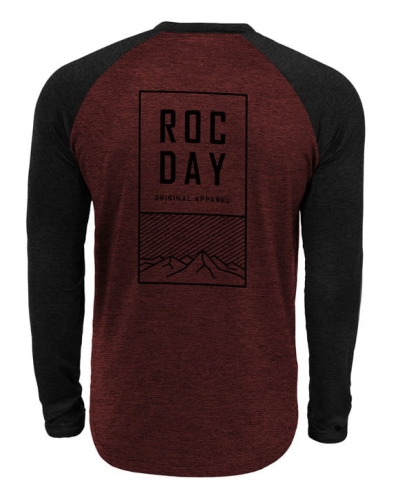 ROCDAY STAGE KOSZULKA DŁUGI RĘKAW CZARNO-CZERWONA