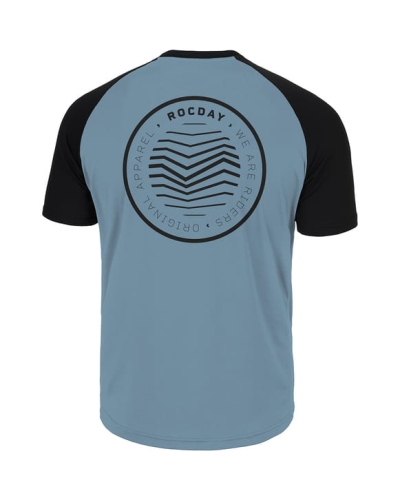 ROCDAY JERSEY Z KRÓTKIM RĘKAWEM GRAVEL NIEBIESKI