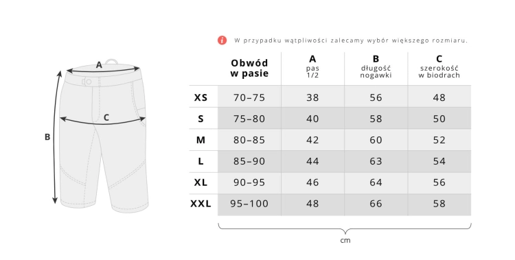 ROCDAY ROC LITE SZORTY CZARNE