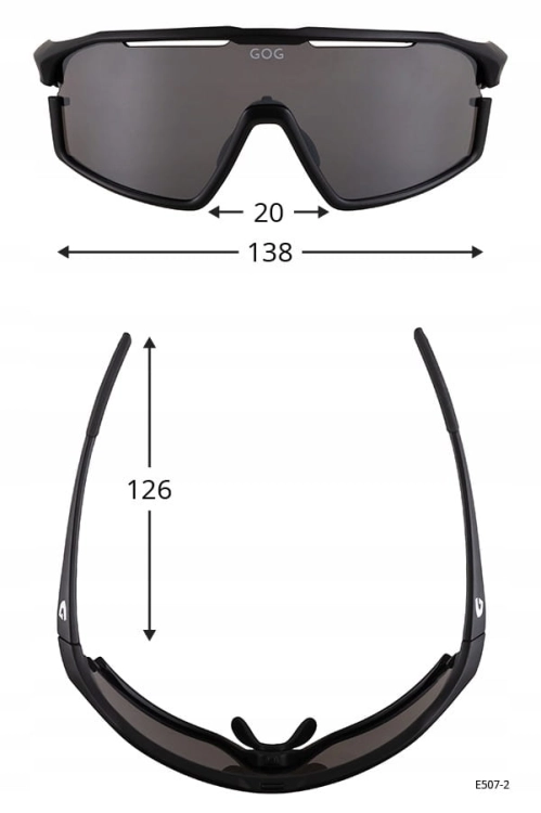 Okulary rowerowe fotochromowe GOG ARGO E507-1