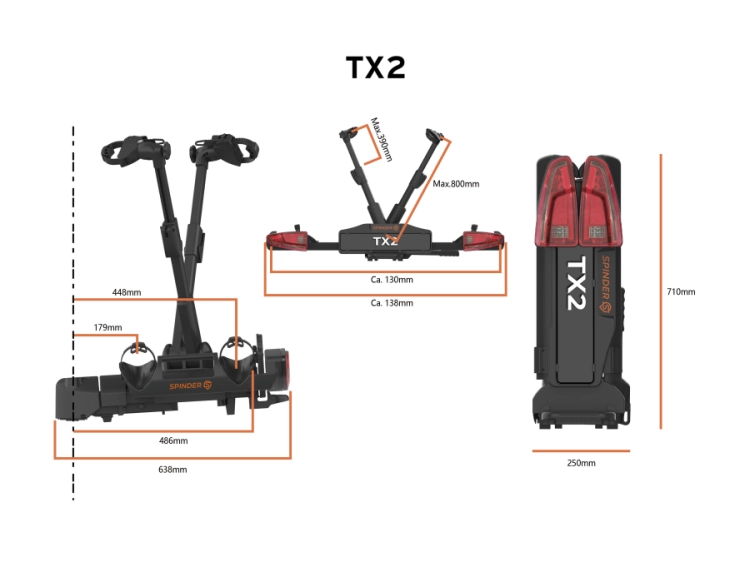 Bagażnik SPINDER TX2 LED