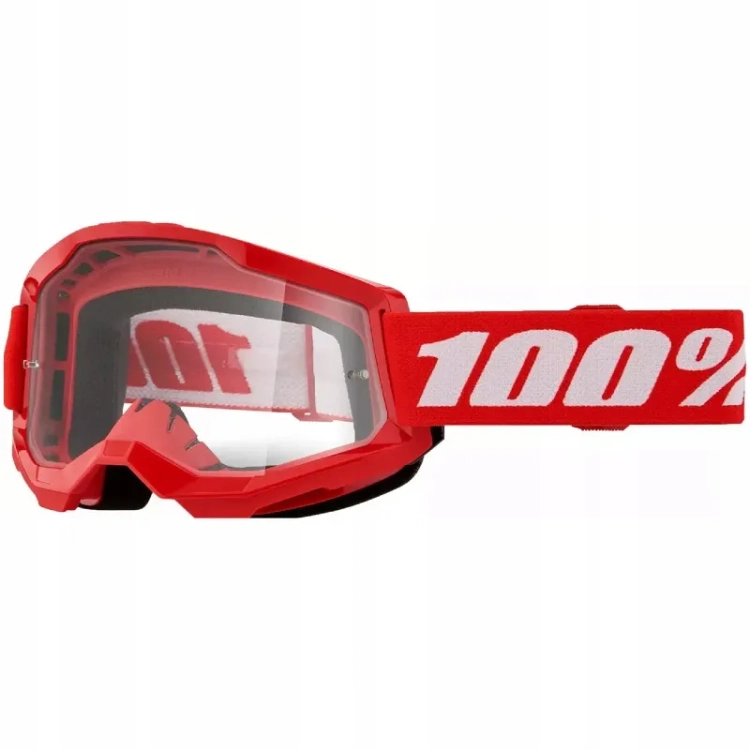 Gogle rowerowe 100% STRATA 2 JUNIOR Czerwone