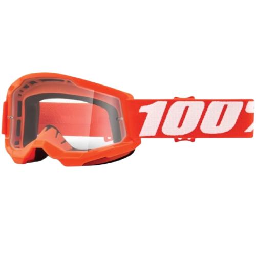 Gogle rowerowe 100% STRATA 2 JUNIOR Pomarańczowe