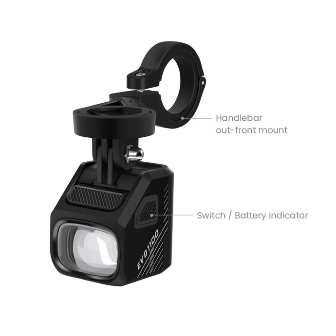 Lampka przednia MAGICSHINE EVO 1100 Czarna