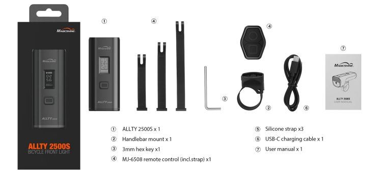Lampka przednia MAGICSHINE ALLTY 2500S OLED
