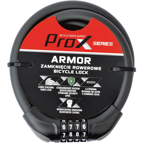 Zapięcie rowerowe Prox Armor spirala 12x1200 mm