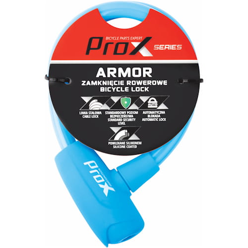 Zapięcie rowerowe Prox Armor spirala 2x600 mm