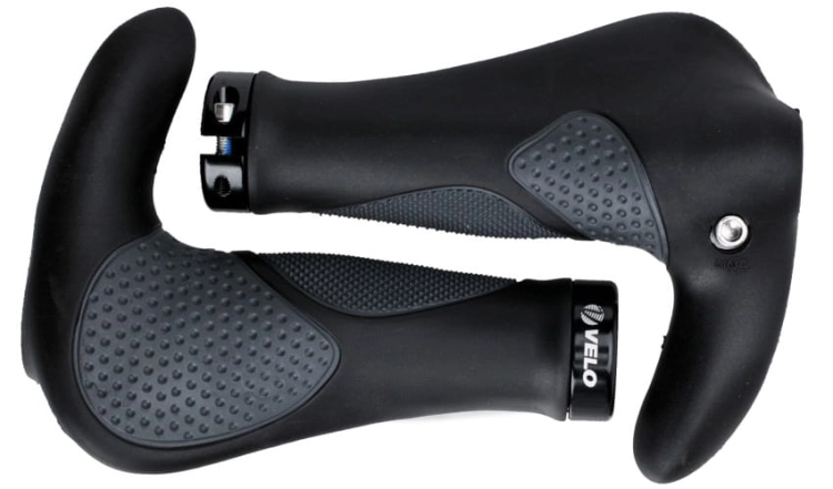 Chwyty rowerowe PROX vlg-1185ad3 138mm czarne rogi skręcane