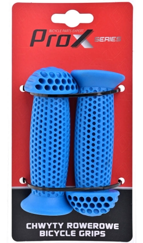 Chwyty rowerowe PROX gp-39b niebieskie 110mm dziecięce