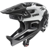 Kask rowerowy Uvex React Jr fullface Balck White Mat