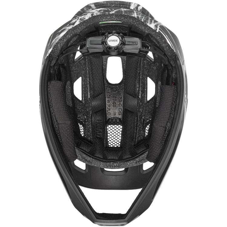 Kask rowerowy Uvex React Jr fullface Balck White Mat
