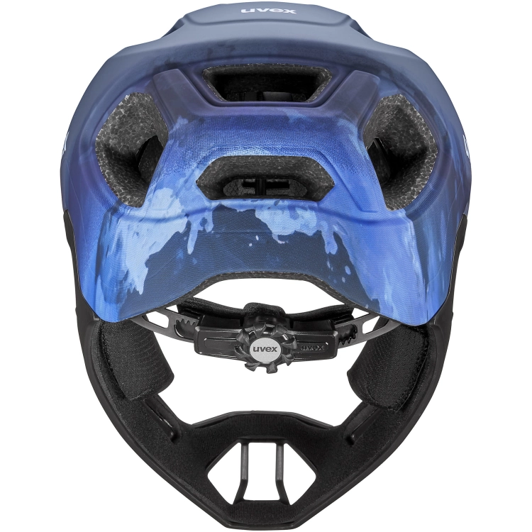 Kask rowerowy Uvex React Jr fullface Dusk Blue Mat