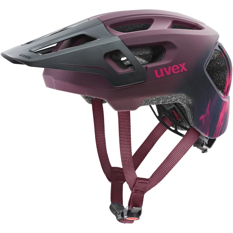 Kask rowerowy Uvex React Jr fullface Cranberry Mat