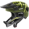 Kask rowerowy Uvex React Jr fullface Dark Olive Mat