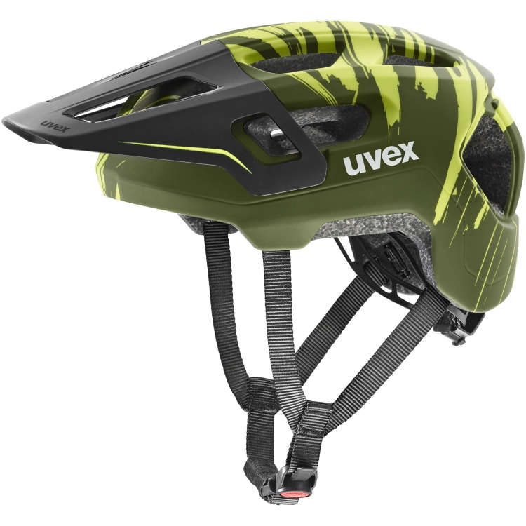 Kask rowerowy Uvex React Jr fullface Dark Olive Mat