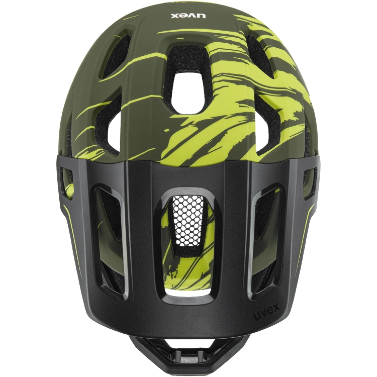 Kask rowerowy Uvex React Jr fullface Dark Olive Mat