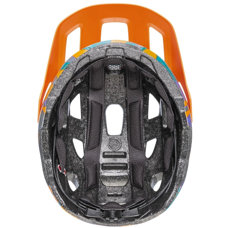 Kask rowerowy Uvex React Jr Papaya Camo mat