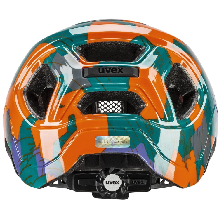 Kask rowerowy Uvex React Jr Papaya Camo mat