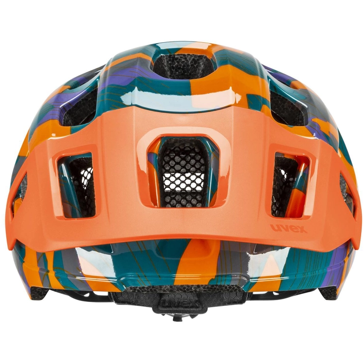 Kask rowerowy Uvex React Jr Papaya Camo mat