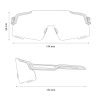 Okulary rowerowe SHIMANO EQUINOX RIDESCAPE TRAIL White Matt