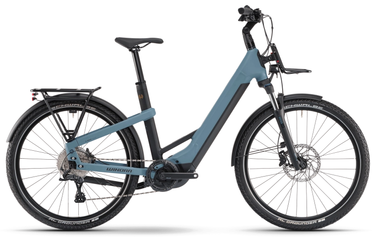 Rower elektryczny Winora Yakun X10 - Low ( Shark Blue )