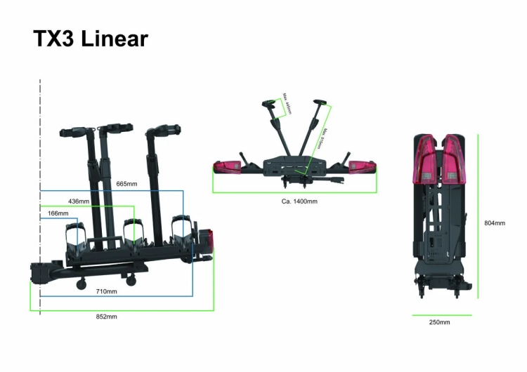 Bagażnik SPINDER TX3 LED