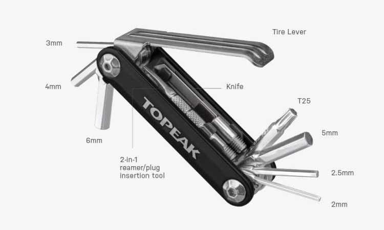 Klucz multitool TOPEAK TUBI 11