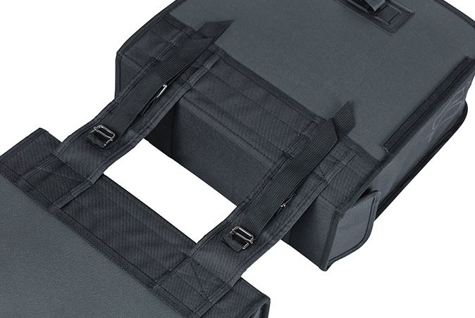 Basil Sakwa podwójna MOVE TRUNKBAG, 10-26L, black